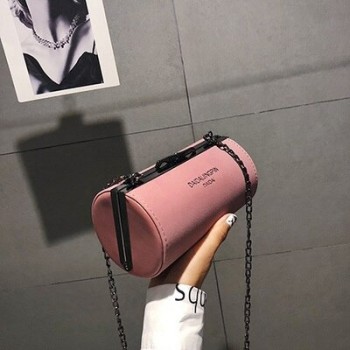 Fashion round mini crossbody bags for women nubuck PU leather lady cylinder handbags